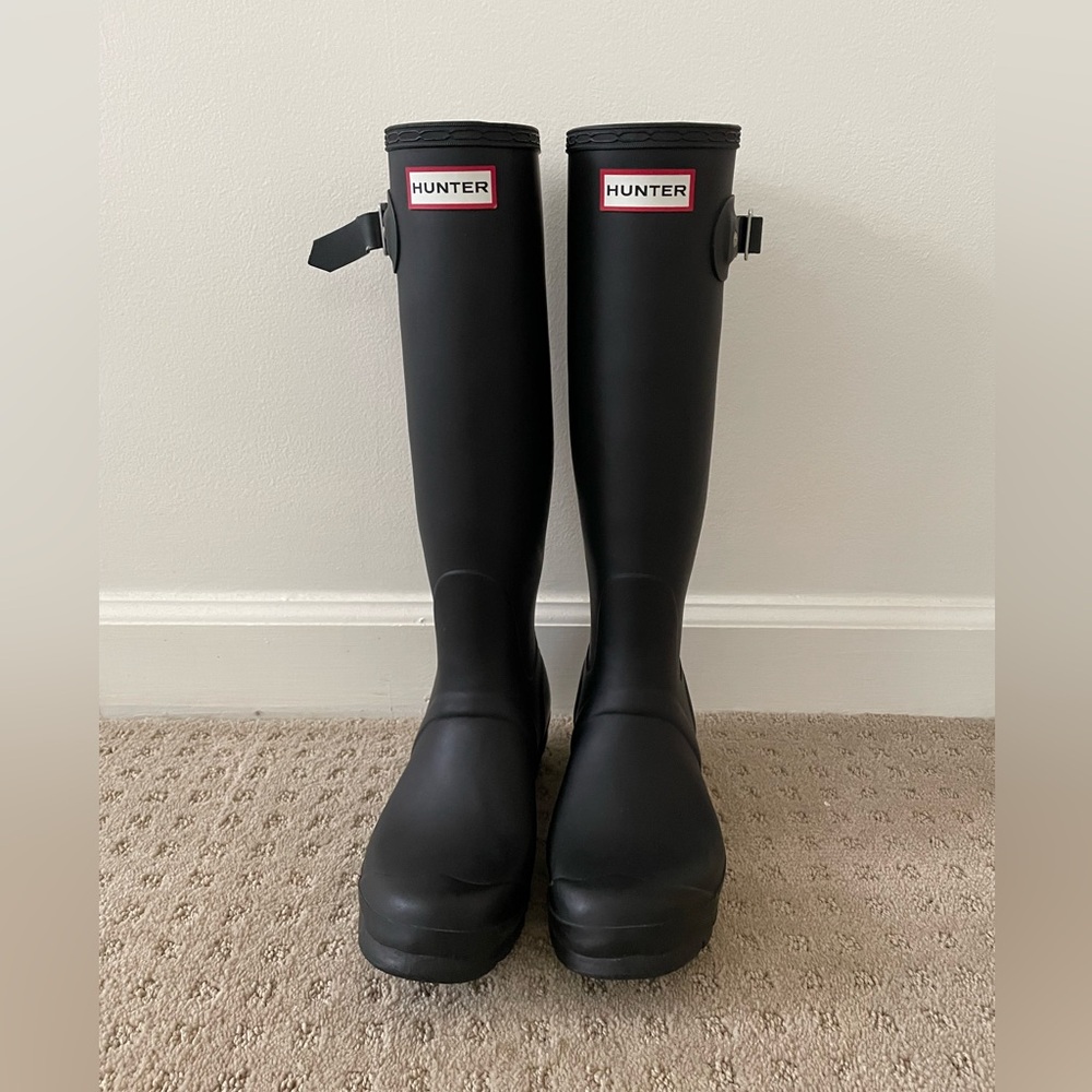 Hunter Original Tall’ Rain Boot in Black Matte